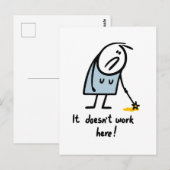 Magie werkt niet briefkaart (Voorkant / Achterkant)