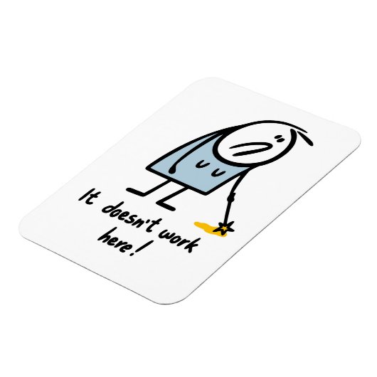 Magie werkt niet magneet (Linkerzijde)