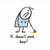 Magie werkt niet sticker (Voorkant)