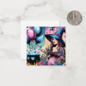 MAGIE | WItch Baby Brewing | Baby | Zwangerschap Notitiekaartje (Voorkant / Achterkant in situ)