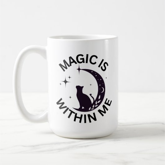 Magie zit in mij koffiemok (Links)