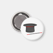 Magiër hoge hoed en toverstaf magneet (Voorkant / Achterkant)