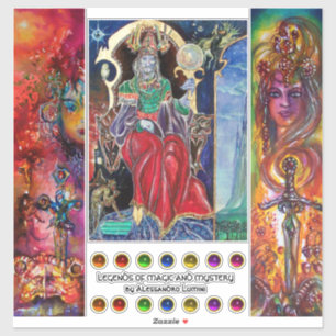 Magiër Koning, Epic Zwaarden, Excalibur, Durendal, Sticker