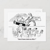 Magiër op het toneel, Humor, Vintage Briefkaart (Voorkant / Achterkant)