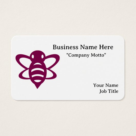 Maginta Minimalist Bee Visitekaartje (Voorkant)