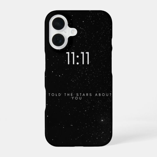 Magisch 11:11 engel nummer iPhone 16 hoesje (Achterkant)