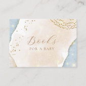 Magisch Abstract glitterboek voor een Baby Informatiekaartje (Achterkant)