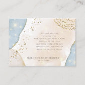 Magisch Abstract glitterboek voor een Baby Informatiekaartje (Voorkant)