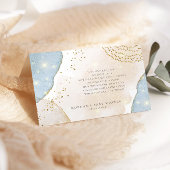 Magisch Abstract glitterboek voor een Baby Informatiekaartje