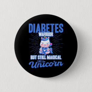 Magisch als een eenhoorn diabetes bewustzijn ronde button 5,7 cm