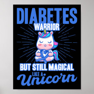 Magisch als een eenhoorndiabetes bewustzijn poster