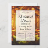 Magisch Amber Forest Sprookjesachtig repetitiedine Kaart (Voorkant)