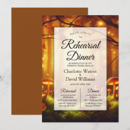 Magisch Amber Forest Sprookjesachtig repetitiedine Kaart