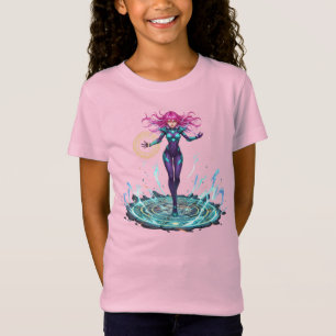 Magisch Anime Heldenmeisjes Power Roze Kinder T-Sh T-shirt