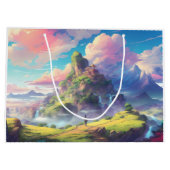 Magisch anime landschap groot cadeauzakje (Achterkant)