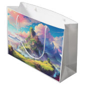 Magisch anime landschap groot cadeauzakje (Achterkant Gekanteld)