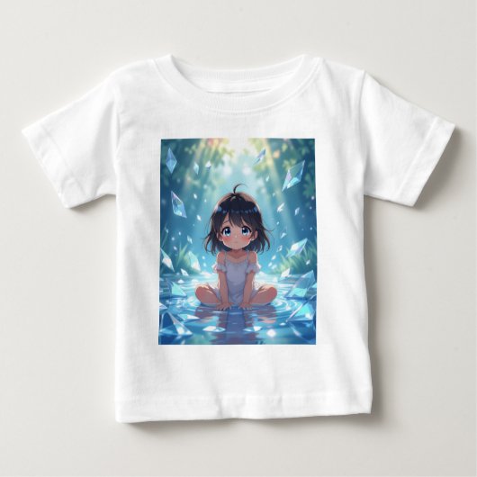 Magisch Anime Meisje T-Shirt (Voorkant)