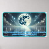 Magisch Aurora maanlicht Poster (Voorkant)