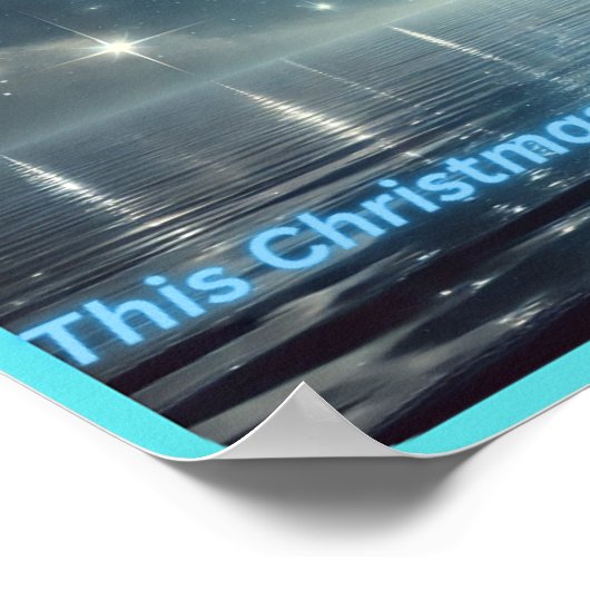 Magisch Aurora maanlicht Poster (Hoek)