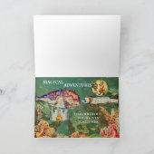 Magisch avontuur bruiloft wens kaart (Binnen)