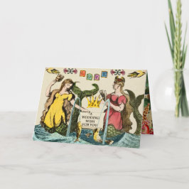 Magisch avontuur bruiloft wens kaart