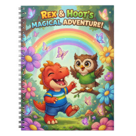 Magisch avontuur grillige regenboog kinderen spira notitieboek