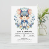 Magisch Avontuur Muis Verjaardag Kaart (Staand voorkant)