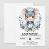 Magisch Avontuur Muis Verjaardag Kaart (Voorkant / Achterkant)