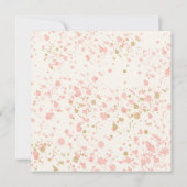 Magisch Baby shower Unicorn Cloud Star Boho Floral Kaart (Achterkant)