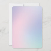 Magisch Ballet regenboog gradiënt 1e verjaardagsfe Kaart (Achterkant)