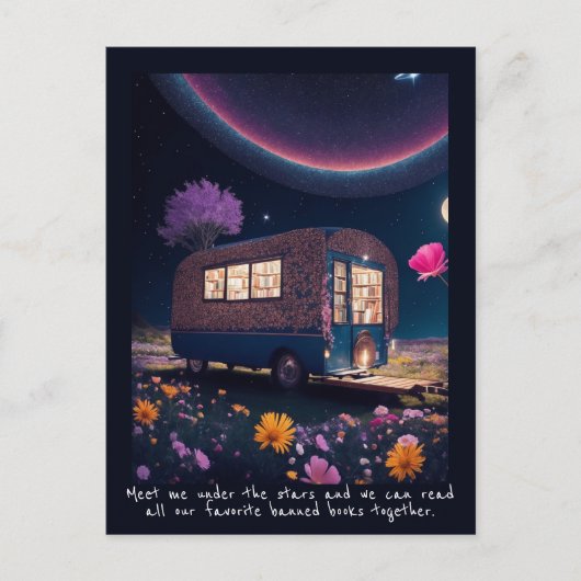 Magisch Banque Bookmobile Briefkaart (Voorkant)