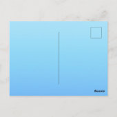 Magisch beer dromerige nacht pastel blauwe kunst briefkaart (Achterkant)