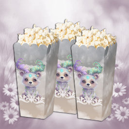 Magisch beren welp in pastel glitter. bedankdoosjes