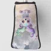 Magisch beren welp in pastel glitter. golfheadcover (Draai 90)