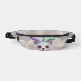 Magisch beren welp in pastel glitter. heuptasje