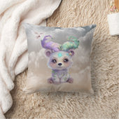Magisch beren welp in pastel glitter. kussen (Deken)