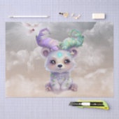 Magisch beren welp in pastel glitter. tissuepapier (Craft)