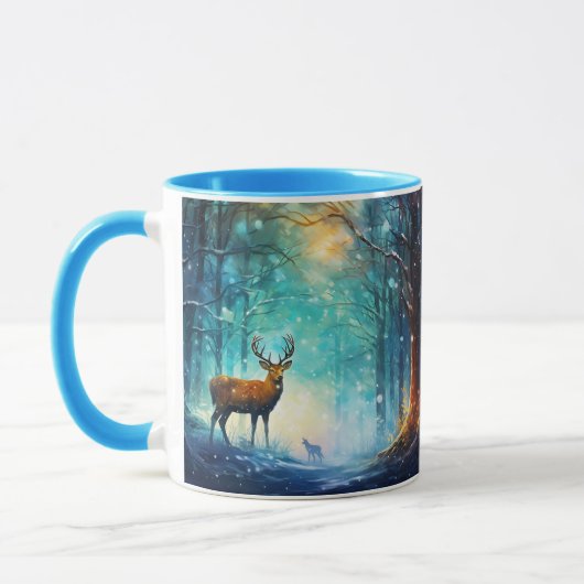 Magisch Besneeuwd Bos Kunst-82109 Mok (Links)