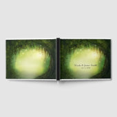 Magisch betoverd bos rustieke bruiloft op maat gastenboek (Volledig)