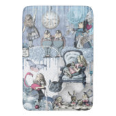 Magisch blauw ijs Alice in Wonderland Badmat (Voorkant Verticaal)