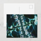 Magisch | Blauwe en groene fractale kunst Briefkaart (Voorkant / Achterkant)