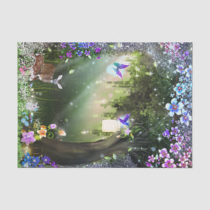 Magisch Bloemenbos Herten & Konijn  Tissuepapier