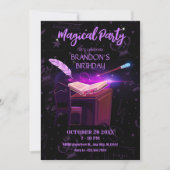 Magisch boek heks  kaart (Voorkant)