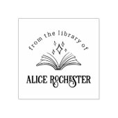 Magisch Boek Persoonlijke Bibliotheek Aangepaste N Rubberstempel (Afrduk)