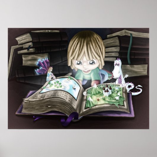 Magisch boek poster (Voorkant)