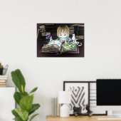 Magisch boek poster (Thuiskantoor)