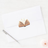 Magisch boek Sticker ontwerp (Envelop)