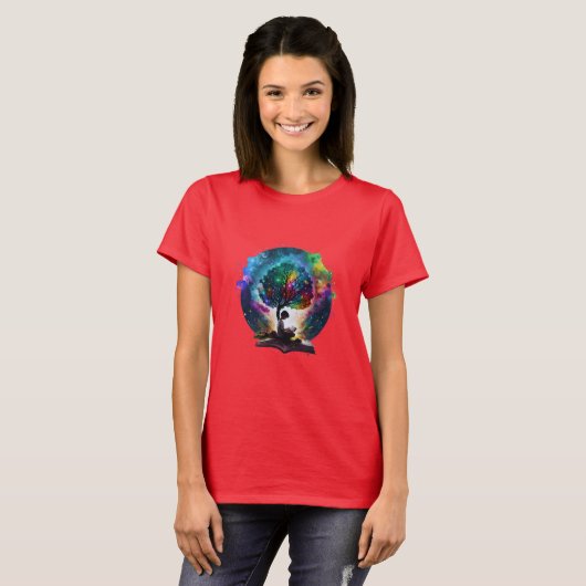 Magisch boek t-shirt (Voorkant volledig)
