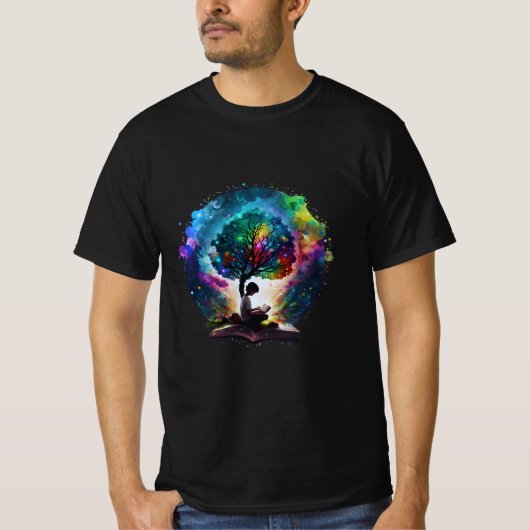 Magisch boek t-shirt (Voorkant)