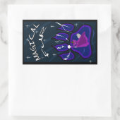 magisch bont rechthoekige sticker (Tas)